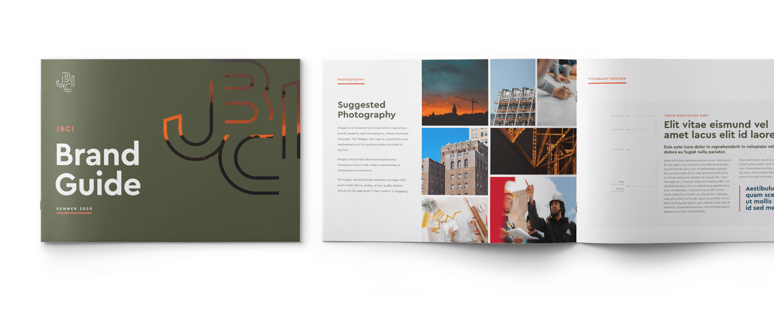 Joseph B. Callaghan engineers branded guide book design by Third & Arch