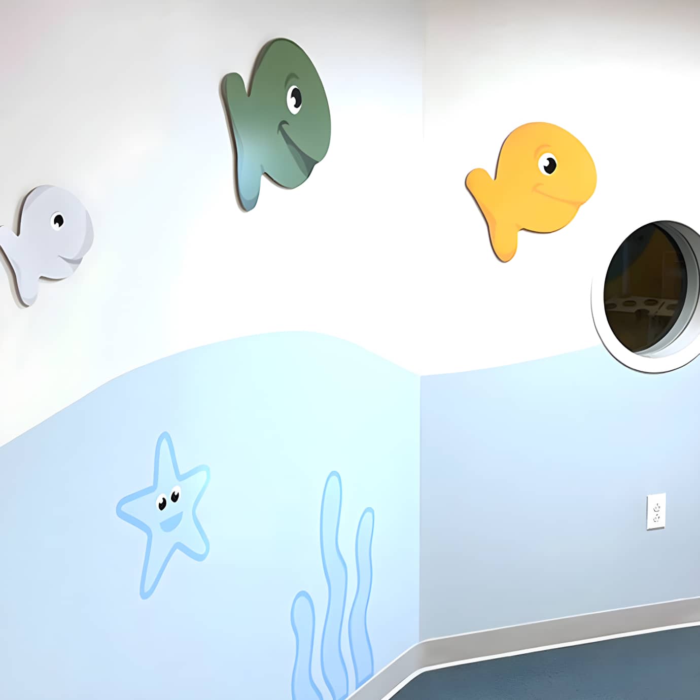 Campbell's Family Center wall design elements by Third & Arch.