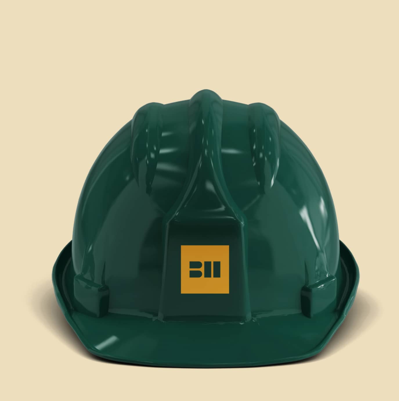 Blackney Hayes Architects Logo Design Shown on Hard Hat